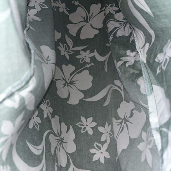 Women's Hawaiian Bishop St. apparel dress green and white size small - Picture 5 of 6